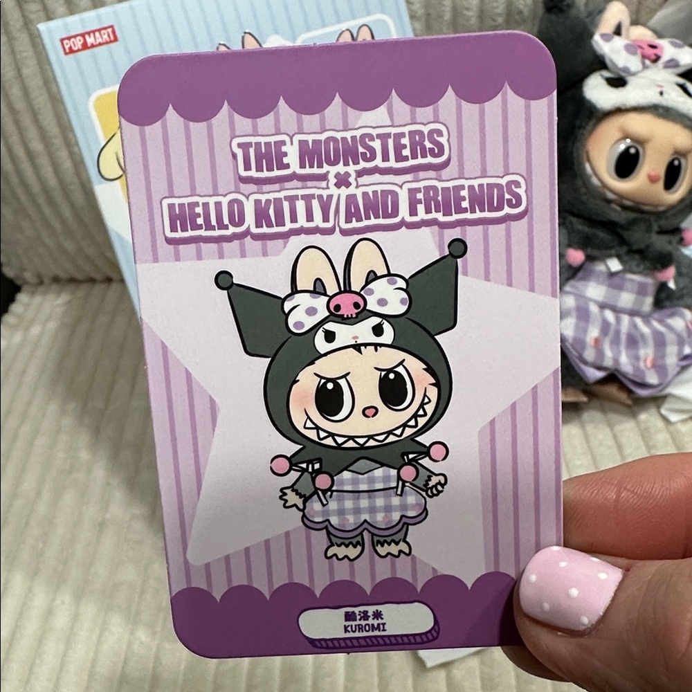 KUROMI-Pop Mart x Hello Kitty The Monsters Plush. New.Box opened to verify. - Picture 5 of 10
